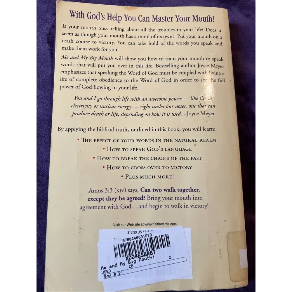 Me and My Big Mouth! : Your Answer Is Right under Your Nose by Joyce Meyer et